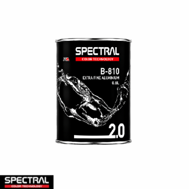 Spectral BASE 2.0 B-810 Extra Fine Aluminium 0,8L – Professionele Basislak Mengkleur voor Kleurmenging