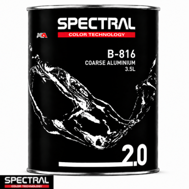 Spectral BASE 2.0 B-816 Coarse Aluminium – 3,5 L Solventgedragen Basislak Mengkleur