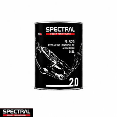 Spectral BASE 2.0 B-820 Extra Fine Lenticular Aluminium  – 0,8 L Solventgedragen Basislak Mengkleur
