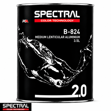 Spectral BASE 2.0 B-824 Medium Lenticular Aluminium 3,5L – Professionele Basislak Mengkleur voor Kleurmenging