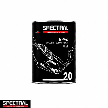 Spectral BASE 2.0 B-940 Golden Yellow Pearl – 0,8 L Solventgedragen Basislak Mengkleur