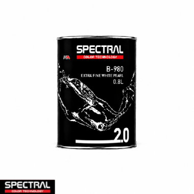 Spectral BASE 2.0 B-980 Extra Fine White Pearl 0,8L – Professionele Basislak Mengkleur voor Kleurmenging