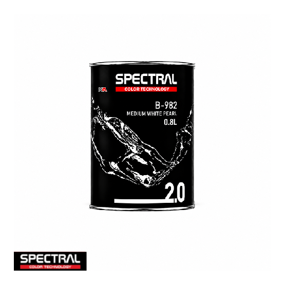 Spectral BASE 2.0 B-982 Medium White Pearl 0,8L – Professionele Basislak Mengkleur voor Kleurmenging
