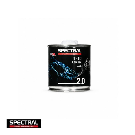 Spectral BASE 2.0 T-10 Red Ink 0,2L – Transparante Inkt voor Kleurmenging en Special Effects