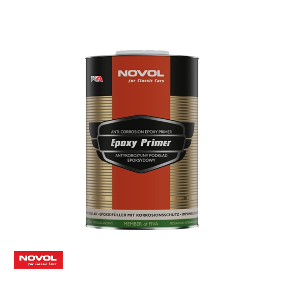 NOVOL For Classic Cars Epoxy Primer 1 L – 2K Epoxy Grondverf voor Oldtimer Restauratie & Carrosserieherstel