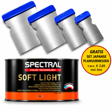 Spectral SOFT LIGHT 1L + GRATIS Japanse Plamuurmessenset – Septemberactie