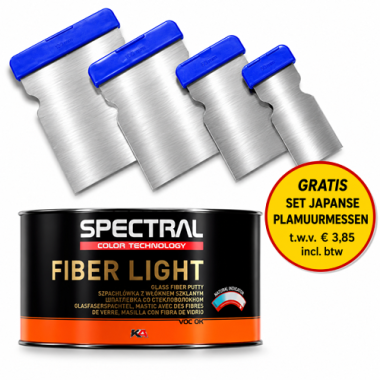 Spectral FIBER LIGHT 1L + GRATIS Japanse Plamuurmessenset – Septemberactie