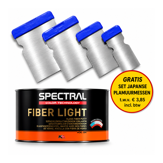 Spectral FIBER LIGHT 1L + GRATIS Japanse Plamuurmessenset – Septemberactie