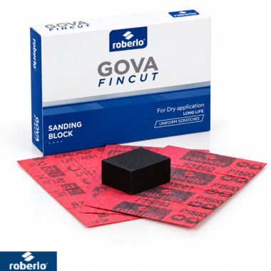Roberlo Gova FinCut P1500 Rood – 25 Vellen Zelfklevende Schuurpads
