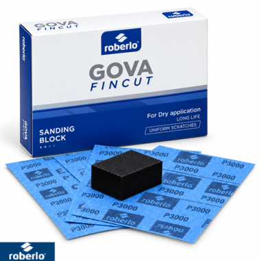 Roberlo Gova FinCut P3000 Blauw – 25 Vellen Zelfklevende Schuurpads