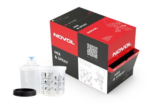 Novol Mix & Spray 400ml - verfbekersysteem