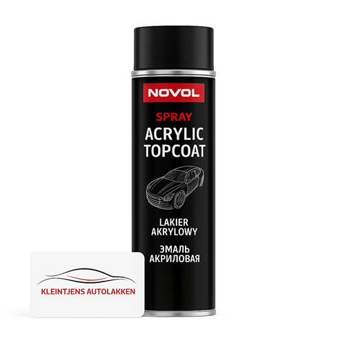 Novol Acryl Topcoat Zwart Matt 500ml.
