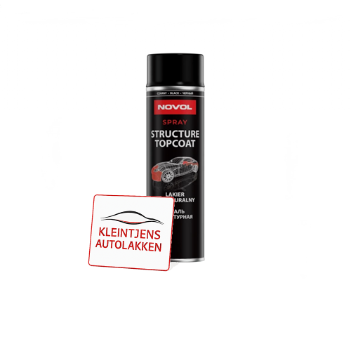 Novol Structuur Spray Zwart 500ml.
