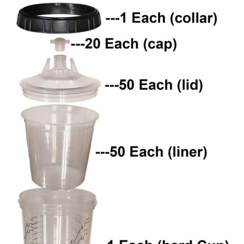 Wisselbekersysteem 650ml – Compleet met Deksel & Filter