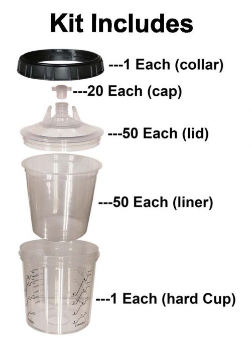 Wisselbekersysteem 650ml – Compleet met Deksel & Filter
